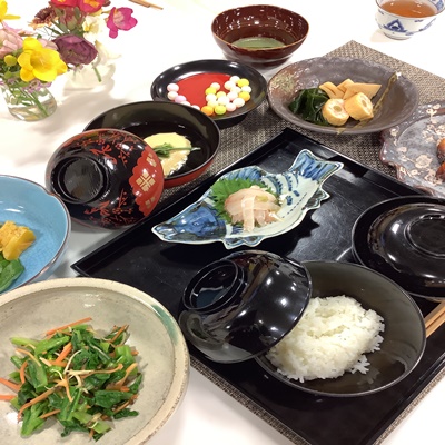 料理教室「観桜の懐石」