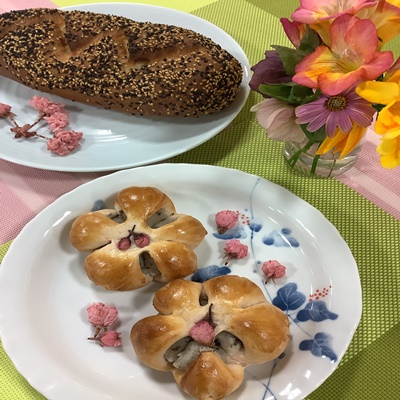 料理教室「まめまめカンパーニュと春のあんパン」
